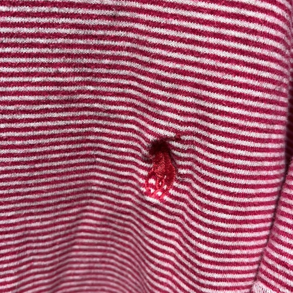 Ralph Lauren Shirt Adult Women XL Extra Large Pink Stripes 08 - Picture 3 of 4